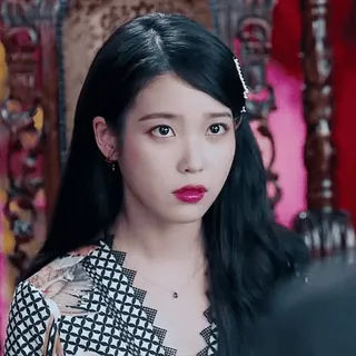 😅 IU korean, actress, singer, celebrity, woman telegram sticker