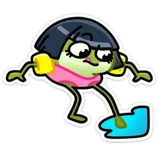 😋 cartoon, character, sticker, illustration telegram sticker