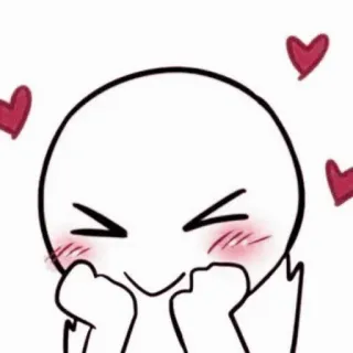 💗 cinta, hati, imut, anime, tersipu, emotikon telegram sticker