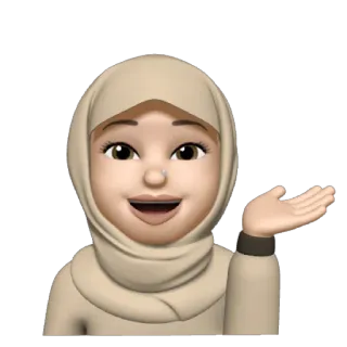 💁 Emoji, Nhân vật, Phụ nữ, Hijab, Lời chào, Thân thiện whatsapp sticker