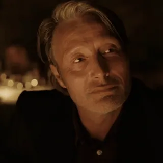 🙂 Mads Mikkelsen schauspieler, porträt, mann, ernst telegram sticker