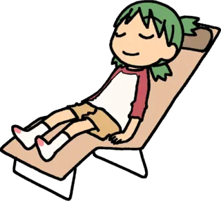 ☺️ Desenho animado, Anime, Relaxante, Deitado telegram sticker