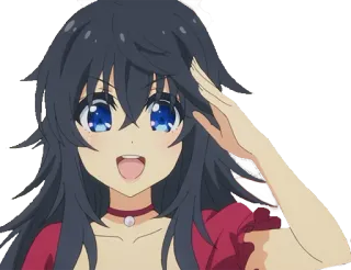 👍 Anime, Garota, Fofo, Desenho animado telegram sticker