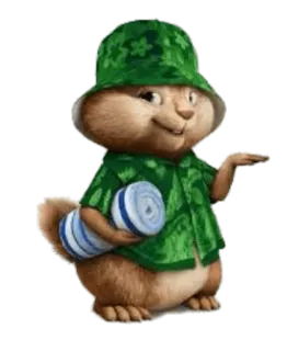 🙃 Simon Seville Alvin and the Chipmunks Tamia, Aventure, Dessin animé, Extérieur, Mignon telegram sticker