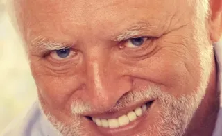😁 Hide the Pain Harold meme, Harold, internet telegram sticker