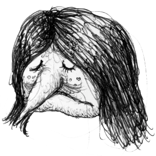 😔 bruxa, monstro, bruxa, criatura, assustador telegram sticker