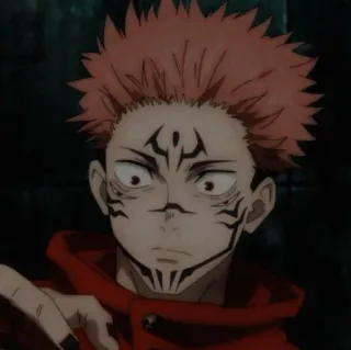 🙀 Sukuna Jujutsu Kaisen 动漫, 漫画, 诅咒, 巫师, 动画, 纹身, 角色 telegram sticker