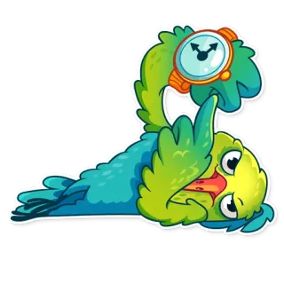 ⏰ vogel, cartoon, middelvinger, beledigend gebaar telegram sticker