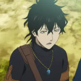 🥑 Yuno Black Clover Anime, Black Clover, Yuno, Mangá, Personagem telegram sticker