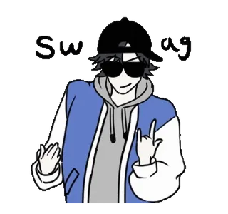 😎 Swag Swag, Cool, Lunettes de soleil, Anime, Jeunes whatsapp sticker