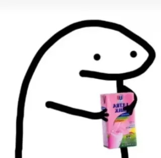 🥛 ARTEL MILK orang lidi, susu, susu artel, makanan, kartun telegram sticker