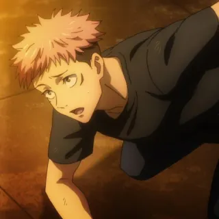 😓 Yuuji Itadori Jujutsu Kaisen Аниме, Манга, Юдзи Итадори, Jujutsu Kaisen, Персонаж telegram sticker
