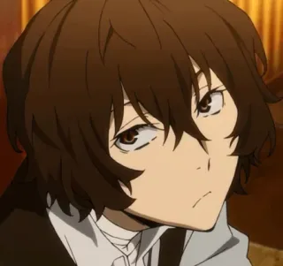 😕 Osamu Dazai Bungou Stray Dogs Anime, Mangá, Dazai, Bungou Stray Dogs, Personagem telegram sticker