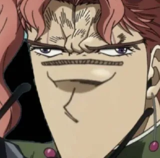 😐 Kakyoin Noriaki JoJo's Bizarre Adventure Anime, Manga, Kakyoin, JoJo's Bizarre Adventure, Charakter, Lustig telegram sticker
