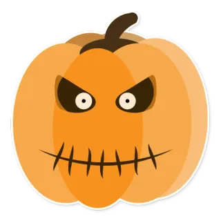 🙊 zucca, halloween, lanterna di zucca, autunno, spaventoso, festivo, arancione telegram sticker
