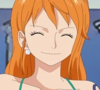 🧡 Nami One Piece 애니메이션, 캐릭터, 원피스, 나미, 만화 telegram sticker