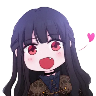 💕 Anime, Lindo, Kawaii, Chibi, Chica, Dibujo animado whatsapp sticker