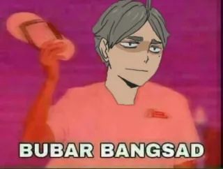 🏐 BUBAR BANGSAD anime, mỉa mai, xúc phạm, meme telegram sticker