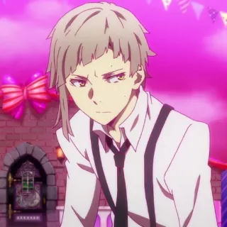 🐾 Chuuya Nakahara Bungou Stray Dogs Anime, Manga, Chuuya Nakahara, Bungou Stray Dogs, Personnage d'anime whatsapp sticker