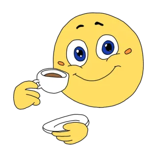 ☕️ Emoji, Café, Chá, Xícara, Bebida, Sorriso whatsapp sticker