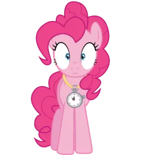 🕛 Pinkie Pie My Little Pony Мультфильм, Пинки Пай, My Little Pony, Пони, Анимированный telegram sticker