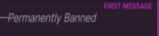 👋 Permanently Banned
FIRST MESSAGE แบน, ข้อความ, แชท, อินเทอร์เน็ต telegram sticker