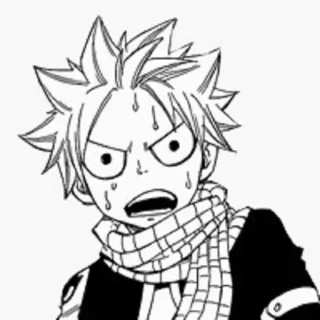 Natsu Reaction whatsapp stickers