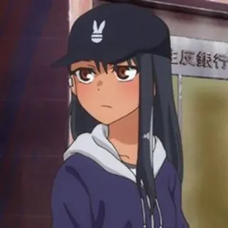 🌟 Nagatoro Don't Toy with Me, Miss Nagatoro Anime, Cartoon, Mädchen, Nagatoro, Miss Nagatoro, Charakter whatsapp sticker