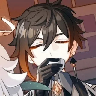 😌 Zhongli Genshin Impact Anime, Personnage, Gaming, Genshin Impact, Zhongli telegram sticker