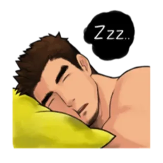 Muscular Boy_by Kitty telegram stickers