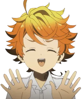😅 Emma The Promised Neverland Anime, The Promised Neverland, Emma, Lächeln, Cartoon whatsapp sticker