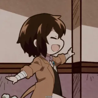 🚶 Dazai Osamu Bungo Stray Dogs Anime, Dazai Osamu, Chibi, Bungo Stray Dogs, Cartoon telegram sticker