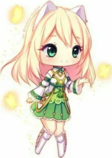 🌝 アニメ, ちび, 漫画, かわいい, 可愛い, イラスト, アート telegram sticker