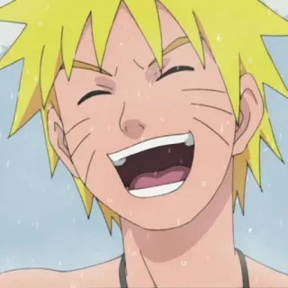 😂 Naruto Anime, Naruto, Uzumaki Naruto, Fröhlich, Lächelnd telegram sticker