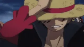 π Monkey D. Luffy One Piece anime, one piece, luffy, monkey d luffy, straw hat, pirate telegram sticker