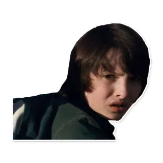 ❓ Mike Wheeler Stranger Things Mike Wheeler, Stranger Things, personage, tiener, jeugd whatsapp sticker