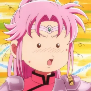 🤨 Anime, Cartoon, Figur, Pinke Haare, Fantasy, Süß whatsapp sticker