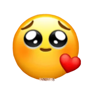 🥺 絵文字, ハート, 愛, かわいい, 悲しい, 愛情 telegram sticker