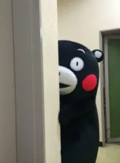 👀 Kumamon Kumamon, niedźwiedź, maskotka, japoński telegram sticker