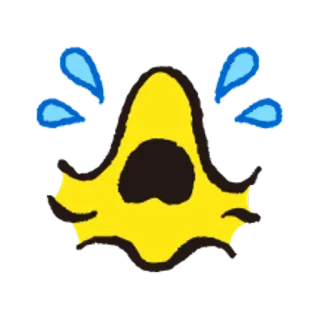 🐧 絵文字, 泣く, 悲しい, 感情, 涙 telegram sticker