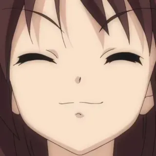 😁 Anime, Manga, Hoạt hình, Cô gái, Mỉm cười telegram sticker