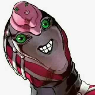 🐸 King Crimson JoJo's Bizarre Adventure king crimson, jojo, bizarre abenteuer, stand, bösewicht telegram sticker