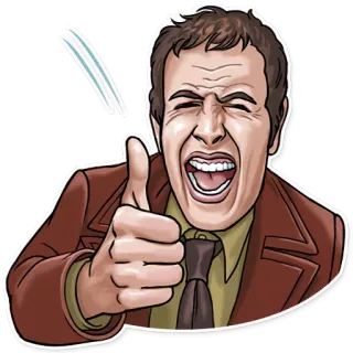 👍 男, いいね, 承認, 成功, 幸せ telegram sticker