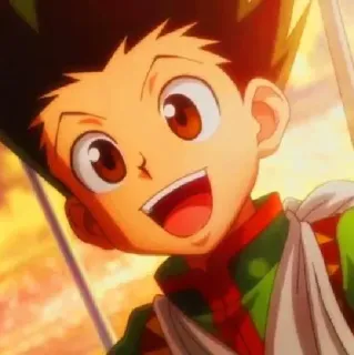😄 Gon Freecss Hunter x Hunter anime, gon freecss, hunter x hunter, shonen, cartoon character telegram sticker