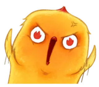 🔥 sticker, wütend, vogel, mittelfinger, beleidigend, unhöflich telegram sticker