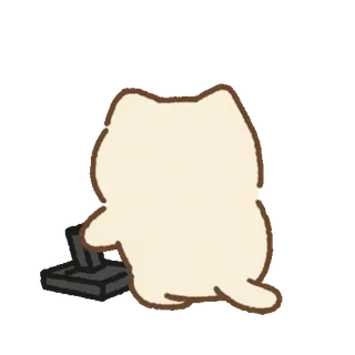 💬 cat, animal, keyboard, cute, sticker, gaming whatsapp sticker