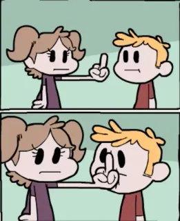 🖕 middle finger, offensive gesture, cartoon, insult, rude, flipping off telegram sticker