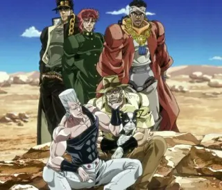 👱‍♂ Jojo's Bizarre Adventure Anime, JoJo's Bizarre Adventure, Kreskówki, Postacie, Grupa telegram sticker