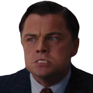 😣 Leonardo DiCaprio Мем, Выражение, Леонардо Ди Каприо, Раздраженный, Смешной telegram sticker