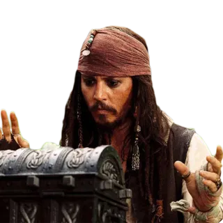 🙊 Jack Sparrow Pirates of the Caribbean jack sparrow, pirates of the caribbean, disney, movie, character, pirate telegram sticker